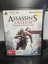 Assassin's Creed III Washington Edition, Ps3, Aus Pal, Complete, Rare, Slipcover