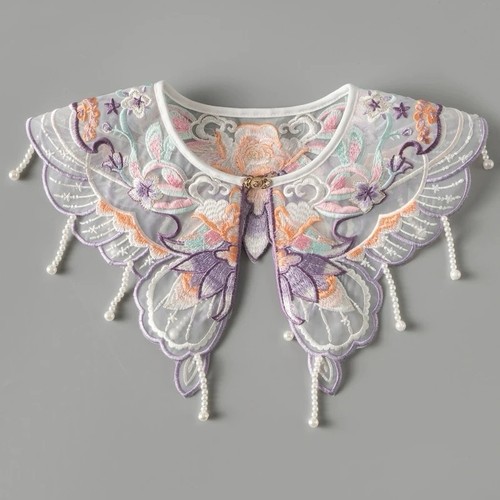 Vintage embroidered lace - embroidered,