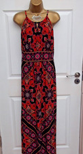 Wallis Maxi Halter Neck Style DRESS Size 16 Pretty Colourful Design