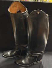 Petrie Elegance Black Calf Leather Riding Boot Tall Women 20 3 1/4 45 36 6