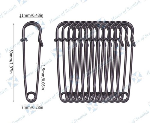 Strong metal kilt skirt pin - metal,