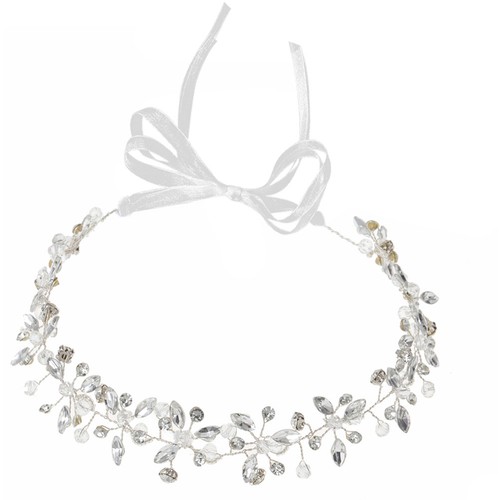 Wedding hair vine - vine, silver