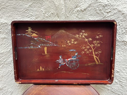 Antique lacquered inlaid - antique,