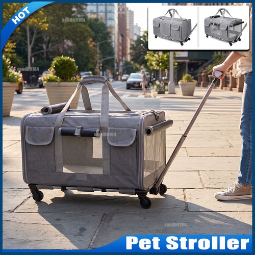 Pet stroller on wheels - 1,