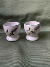 Denby Green Wheat Egg Cups X 2