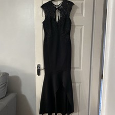 Lipsy Black Lace Top Bodycon