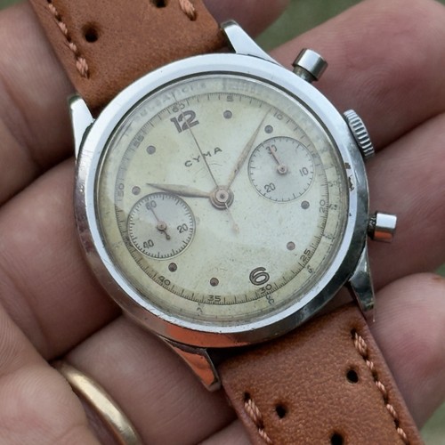 Vintage cyma swiss chronograph - vintage,