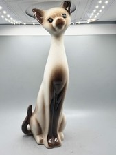 VINTAGE LARGE CERAMIC SIAMESE