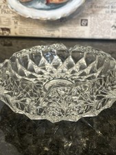 Vintage Pressed Glass Ashtray