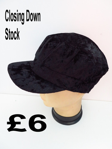 Ladies fashion cap black - ladies, in