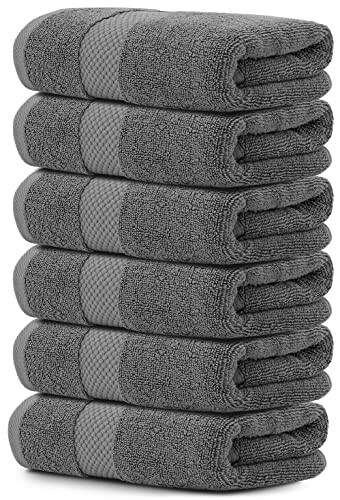 Luxury grey hand towels - luxury,