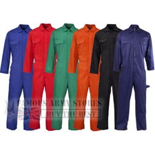 Boilersuit Coverall Overalls Workwear Stud Front Mens Adults BRITISH Designed 
