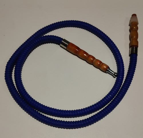 Blue shisha hookah hose pipe - hose,