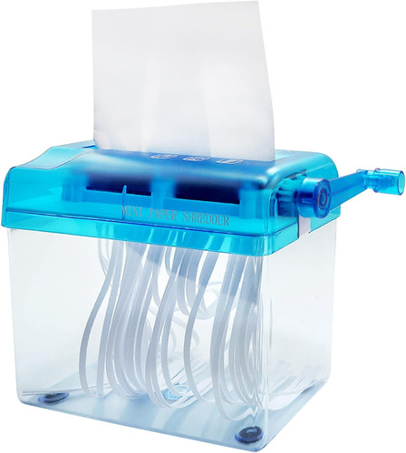 Manual paper shredder mini - manual,