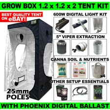 Grow Box Tent Starter Kit 1.2m