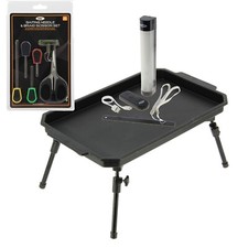Carp Fishing Bivvy Table Folding Extendable Legs + Light Remote + Baiting Tools