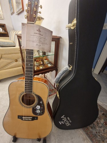 All solid dreadnought guitar - solid,