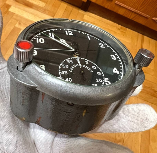 Vintage soviet aircraft clock - vintage,