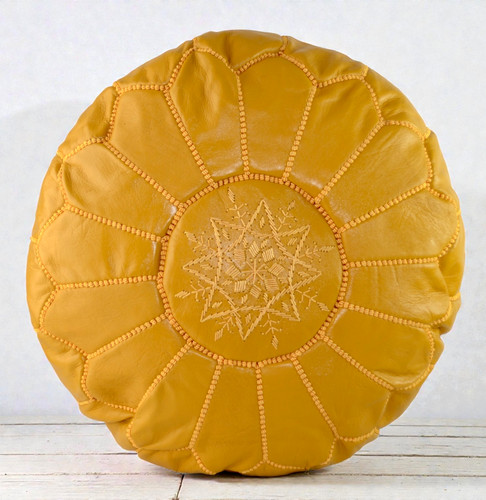 Moroccan mustard leather - moroccan,