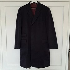 Cordings Men's Navy Original Covert Coat. 42R. Overcoat.