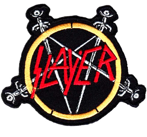 Heavy metal patch slayer - slayer, 9.3cm