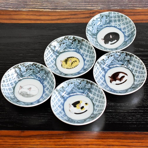 Kutani small bowl set 5pcs - small,