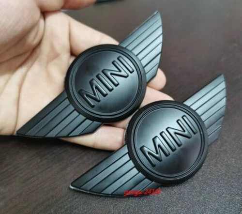 2pcs mini badge logo - badge, front