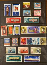 A100  10 full sets from DDR East Germany Nice lot good cat value