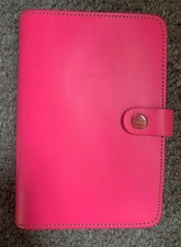 Filofax Classic Pink Italian Leather Personal Organiser Address