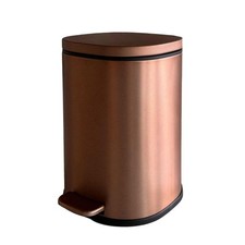 COSMIC Bathroom Bin Trash Can 5L, Pedal Soft-close Matt copper, Start Collection