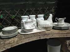 Eternal Beau vintage 1980s china tea set replacement pieces wedding cottage core