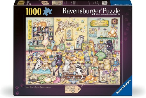 Crazy cats puzzle easter - crazy,