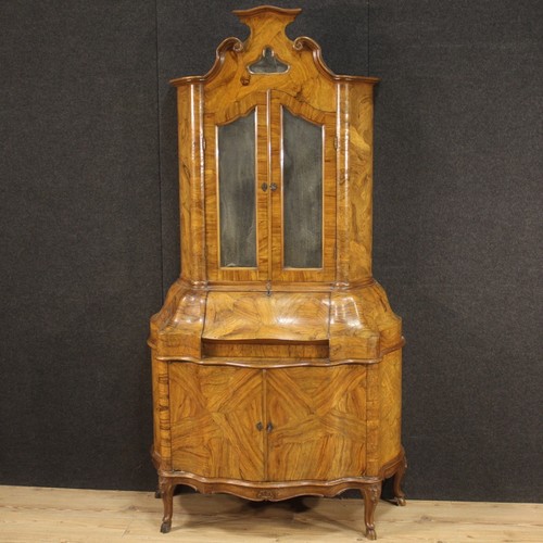 Venetian trumeau wood mirrors
