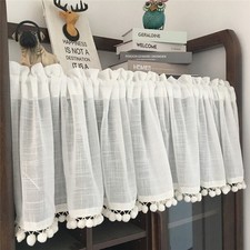 Pompom Linen Sheer Tier