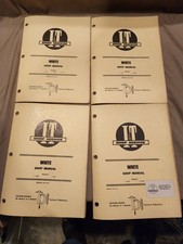 Vintage I&T White Tractor Shop Service Manual Lot Of 4