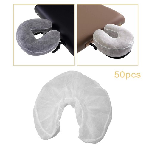 50x white disposable - disposable, headrest
