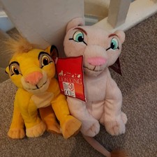 Applause Disney The Lion King Nala & Simba bean bag Soft Plush Toy Vintage BNWT