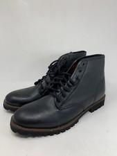 Frank Wright Black Leather Boots UK 11 [b.E3-5]
