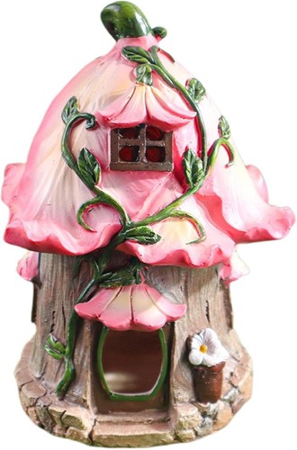 Solar fairy garden mushroom - garden,