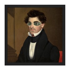 Wade Portrait Nathaniel Olds Square Framed Mountless Wall Art 16X16 In