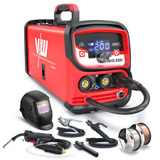 MIG 200D Combo Digital Welder Kit with Welding Helmet, for Precise MIG/MAG/MMA