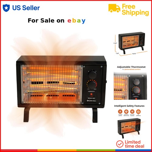 Electric radiant heater - electric, black