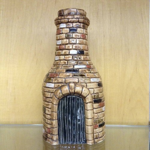 Bottle kiln burslem pottery - bottle,
