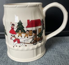 Vintage Mason’s Ironstone Made in England(See Pics)Christmas Village Tankard Mug