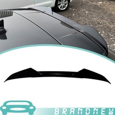 Black ABS Rear Roof Spoiler Trunk Lip Wing For Audi A4 B9 Avant Sline 2017-2024