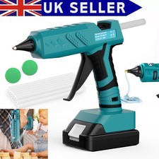 Cordless Hot Melt Glue Gun & 10x Sticks For Makita 18V Li-ion / 3.0 Ah Battery