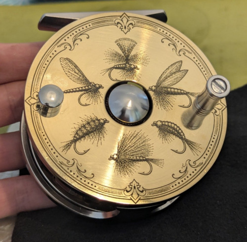 Custom engraved fly - , reel