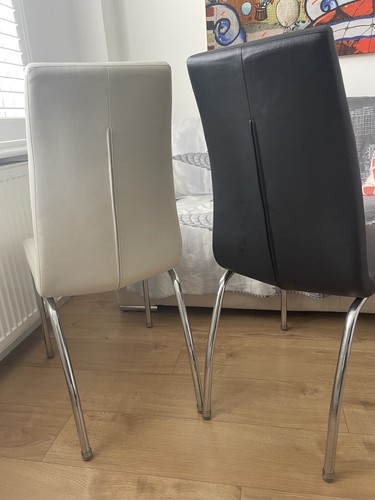 Dining chairs set white - dining, of