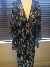 Coast Black Silver Dress Size 10 NWT