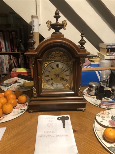 Gustav becker bracket clocks - gustav,